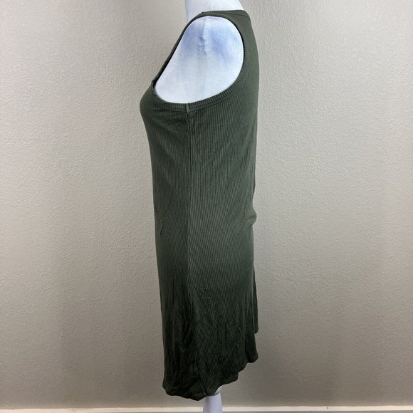 Mossimo Dress Women Extra Small Sleeveless Green Tank‎ Dress Ribbed - Picture 6 of 13